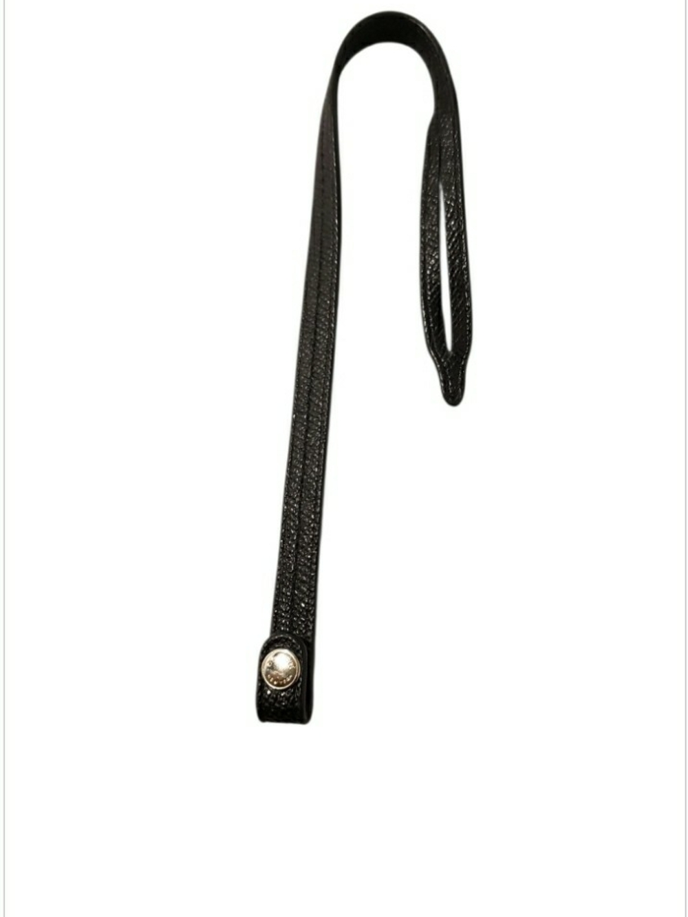 Coach black pebble leather replacement wristlet strap. Very Good. - Picture 3 of 4